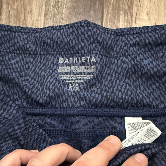 Athleta Navy Blue Leggings - Picture 3 of 4